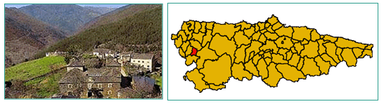 SITUACION DEL CONCEJO DE PESOZ EN ASTURIAS
